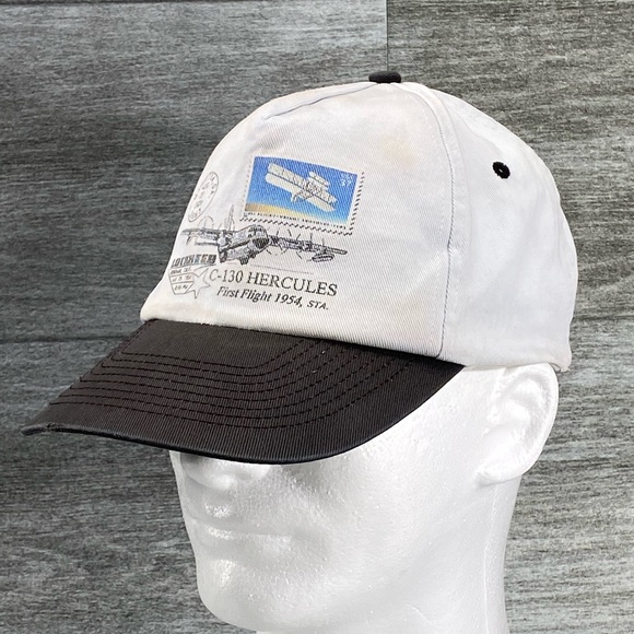 Lockheed C-130 Hercules KC Adjustable Double Snapback Trucker Hat OSFA - Picture 1 of 16